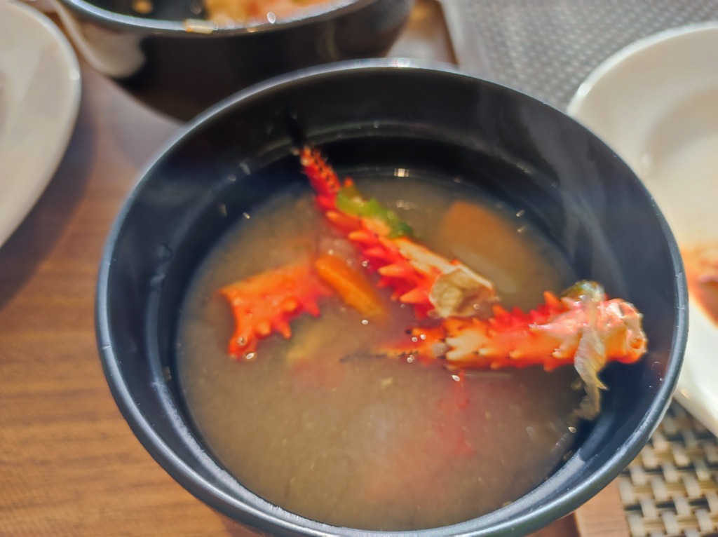 花咲蟹の味噌汁